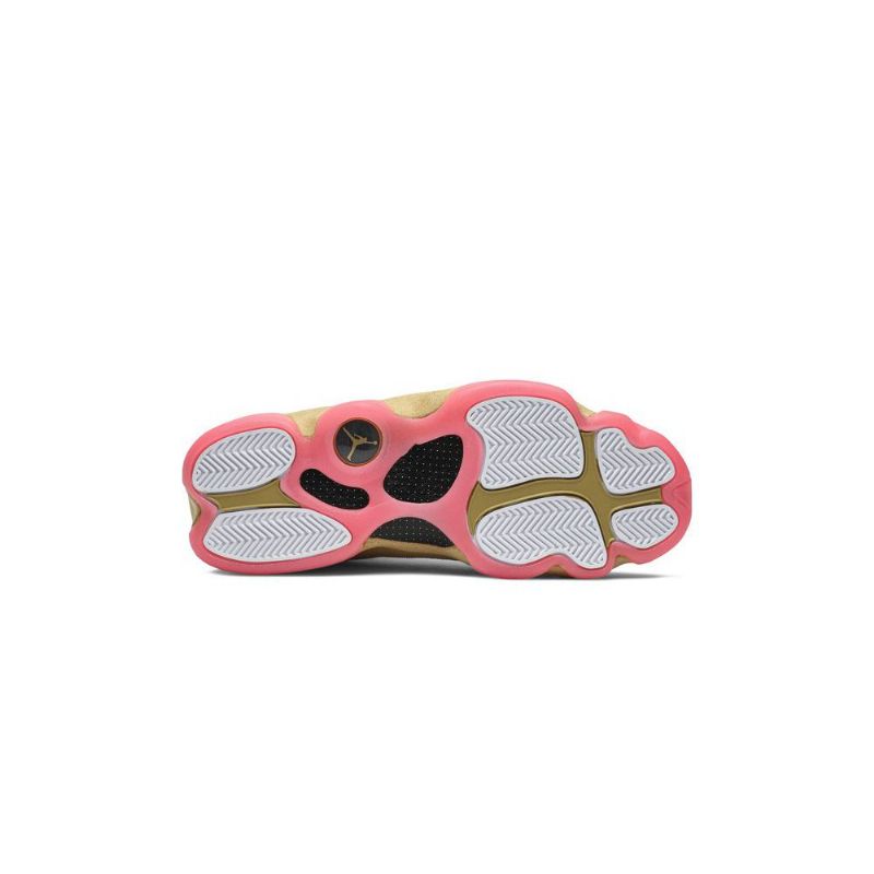 Air Jordan 13 Retro Hvitt Gull Rosa Herresko