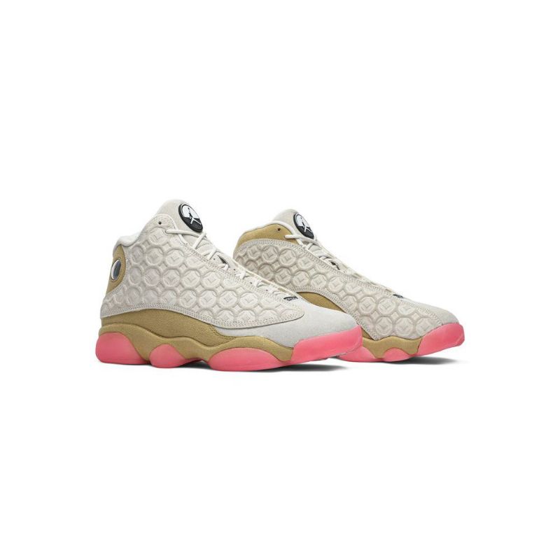 Air Jordan 13 Retro Hvitt Gull Rosa Herresko