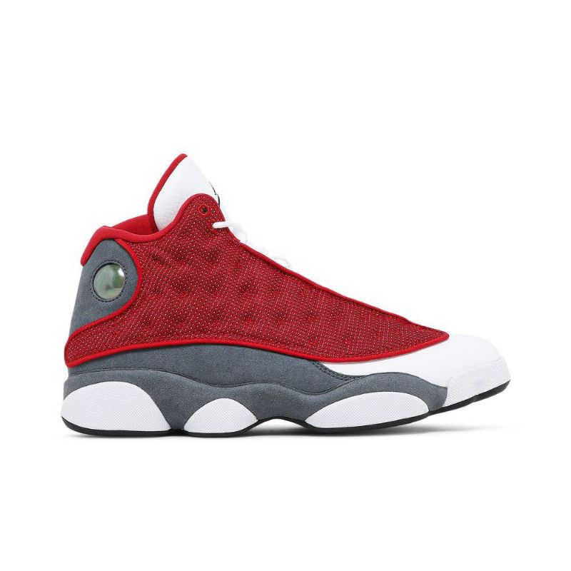 Air Jordan 13 Retro Rød Grå Hvit Svart Herresko