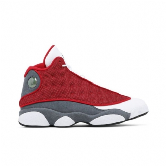 Air Jordan 13 Retro Rød Grå Hvit Svart Herresko