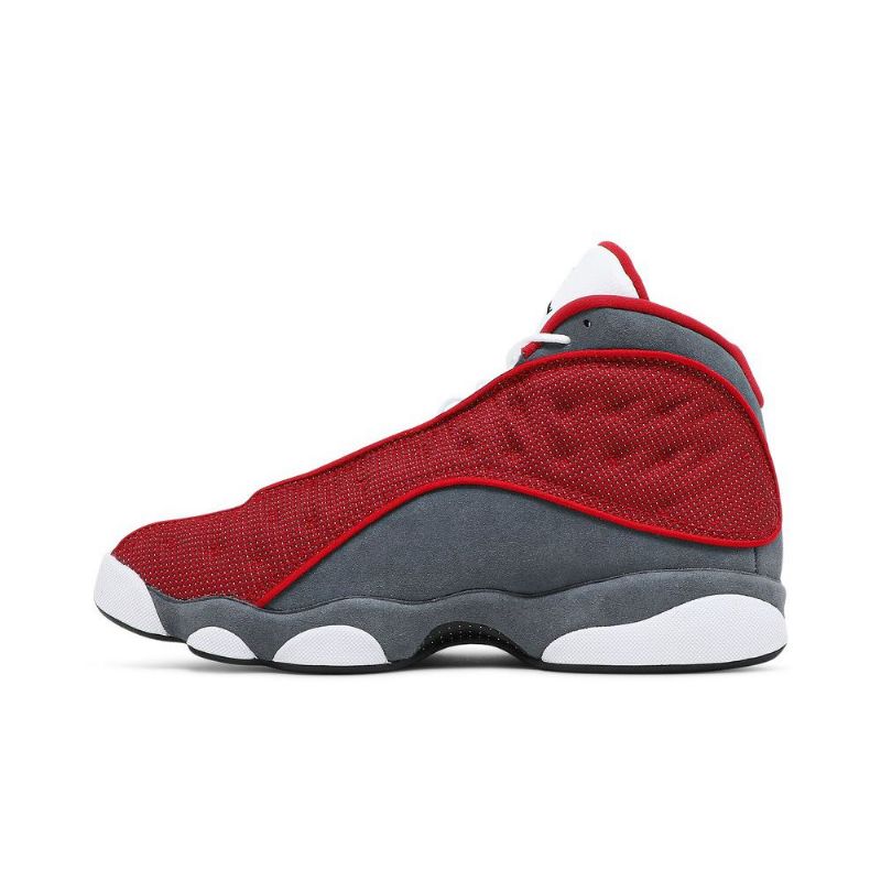 Air Jordan 13 Retro Rød Grå Hvit Svart Herresko