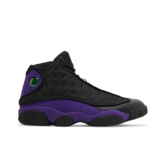 Air Jordan 13 Retro Svart Lilla Herresko