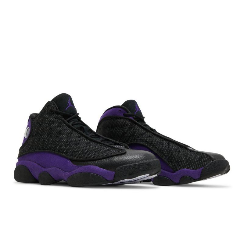 Air Jordan 13 Retro Svart Lilla Herresko