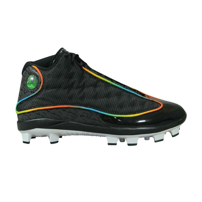 Air Jordan 13 Solefly Mcs Svarte Flerfargede Herresko