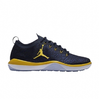 Air Jordan Trainer 1 Lav Marineblå Gule Herresko