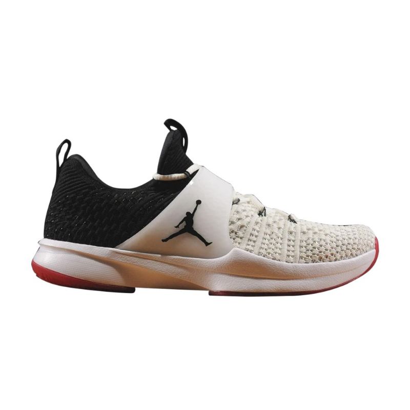 Air Jordan Trainer 2 Flyknit Hvit Svart Rød Herresko