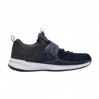 Air Jordan Trainer 2 Flyknit Marineblå Grå Herresko