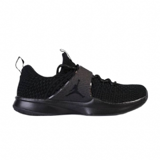 Air Jordan Trainer 2 Flyknit Svarte Herresko