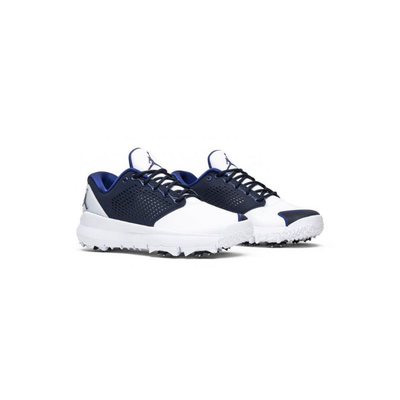 Air Jordan Trainer St G Hvit Blå Svart Herresko