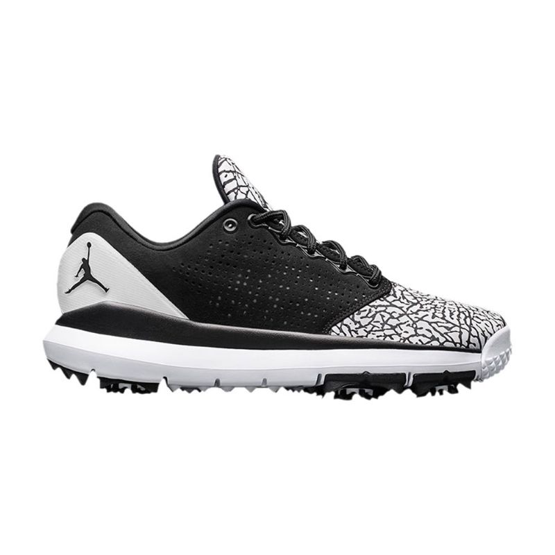 Air Jordan Trainer St Golf Hvit Svart Herresko