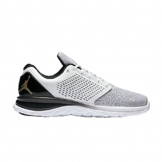 Air Jordan Trainer St Premium Hvit Svart Gull Herresko