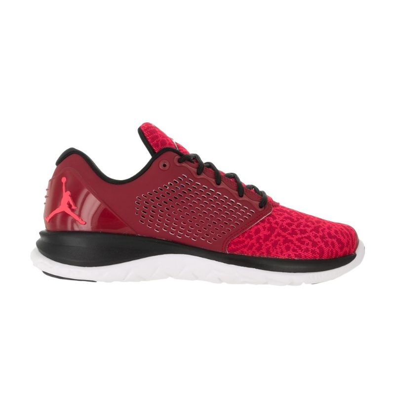 Air Jordan Trainer St Rød Bordeaux Svart Hvit Herresko