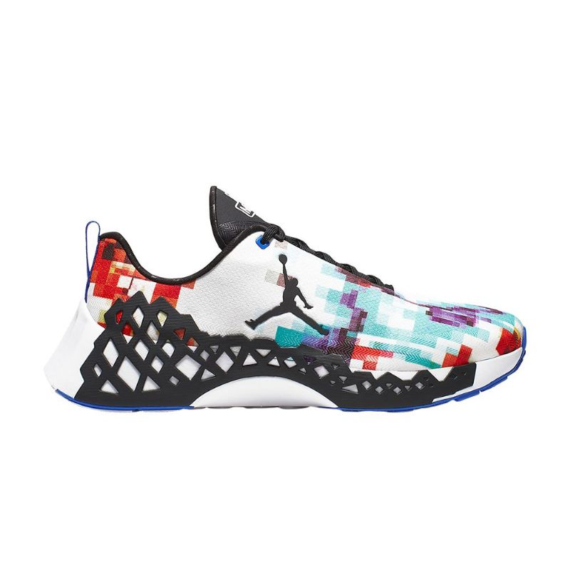 Air Jordan Trunner X Htm Nxt React Hvit Blå Oransje Svart Herresko