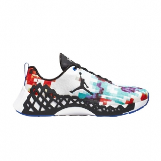 Air Jordan Trunner X Htm Nxt React Hvit Blå Oransje Svart Herresko