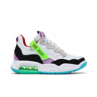 Air Jordan Ma2 Hvit Rød Svart Lilla Damesko