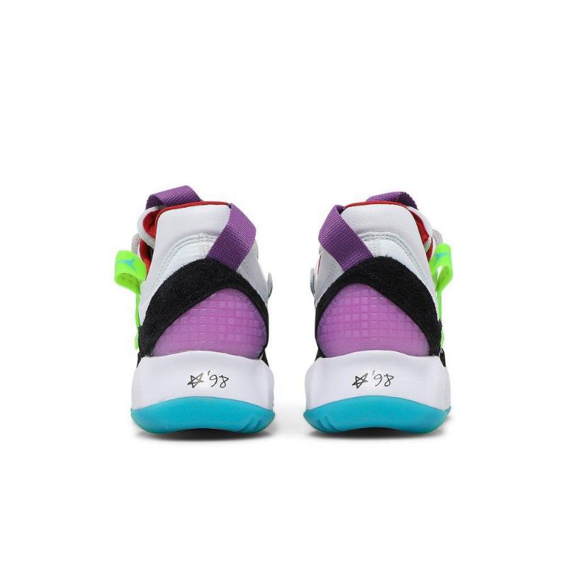 Air Jordan Ma2 Hvit Rød Svart Lilla Damesko