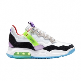 Air Jordan Ma2 Hvit Svart Lilla Rød Herresko