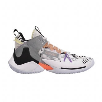 Air Jordan Hvorfor Ikke Zer0.2 Se Pf Hvit Oransje Grå Svart Herresko