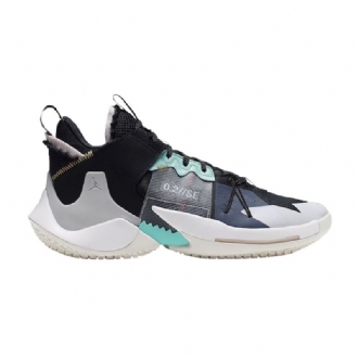 Air Jordan Hvorfor Ikke Zer0.2 Se Pf Svart Grå Turkis Hvit Herresko