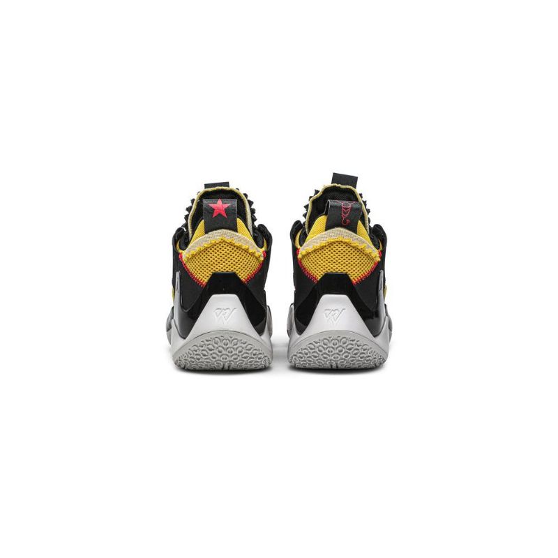 Air Jordan Hvorfor Ikke Zer0.2 Svart Gul Rød Grå Herresko