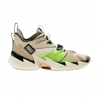 Air Jordan Hvorfor Ikke Zer0.3 Beige Oliven Grønn Svart Herresko