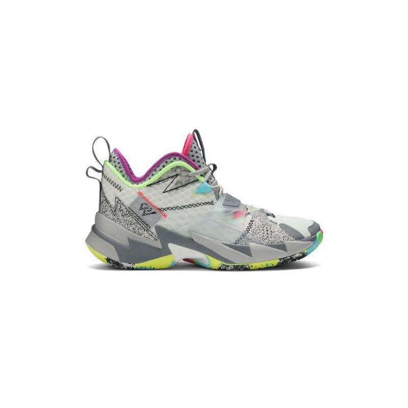 Air Jordan Hvorfor Ikke Zer0.3 Hvit Grå Herresko