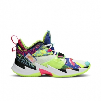 Air Jordan Hvorfor Ikke Zer0.3 Hvite Flerfargede Herresko