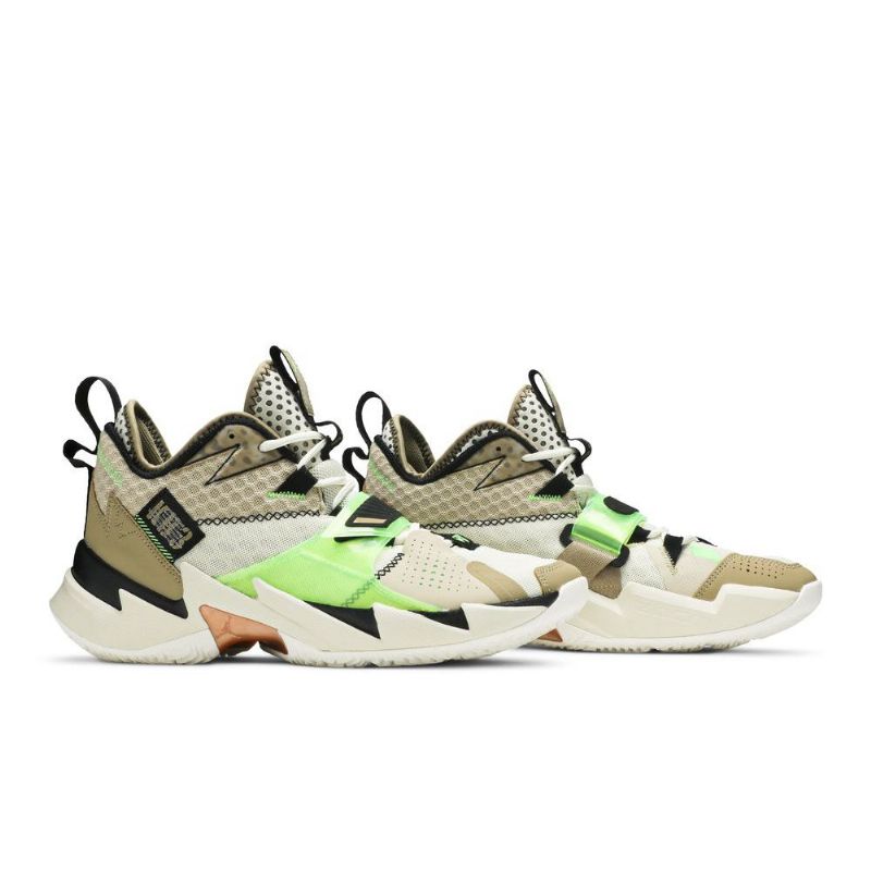 Air Jordan Hvorfor Ikke Zer0.3 Pf Beige Olivengrønn Svarte Herresko