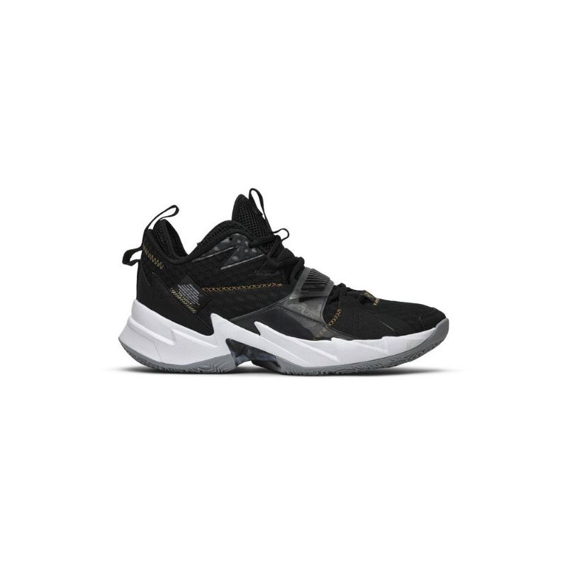 Air Jordan Hvorfor Ikke Zer0.3 Svart Gull Hvit Herresko