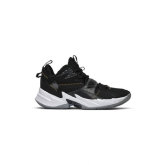 Air Jordan Hvorfor Ikke Zer0.3 Svart Gull Hvit Herresko