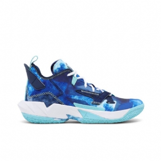 Air Jordan Hvorfor Ikke Zer0.4 Blå Hvit Mørke Blå Herresko