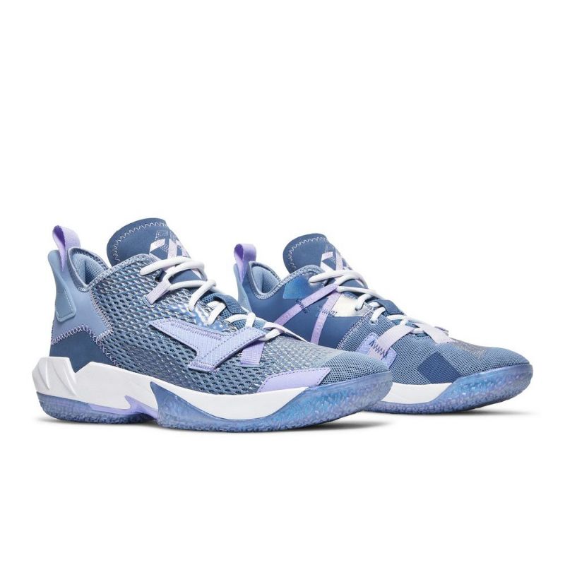Air Jordan Hvorfor Ikke Zer0.4 Blå Lilla Herresko