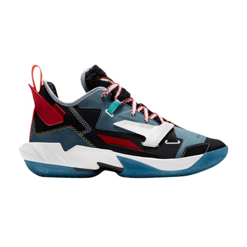 Air Jordan Hvorfor Ikke Zer0.4 Facetasm Premium Pf Svart Hvit Blå Rød Herresko