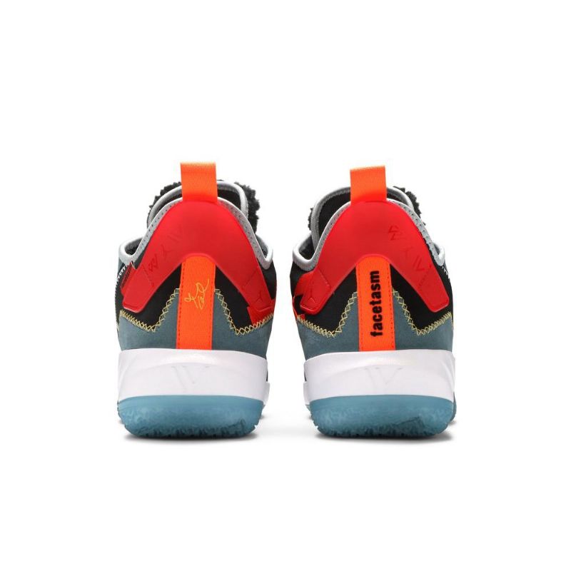 Air Jordan Hvorfor Ikke Zer0.4 Facetasm Premium Svart Hvit Blå Rød Herresko