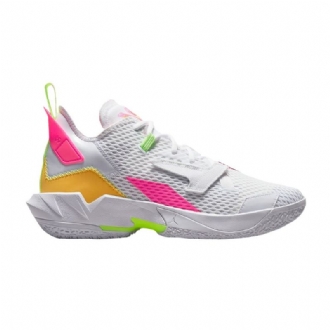 Air Jordan Hvorfor Ikke Zer0.4 Hvit Gul Rosa Herresko