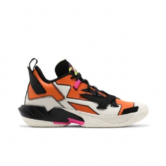 Air Jordan Hvorfor Ikke Zer0.4 Hvit Svart Oransje Herresko