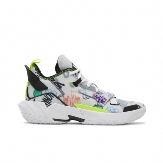 Air Jordan Hvorfor Ikke Zer0.4 Hvite Flerfargede Herresko