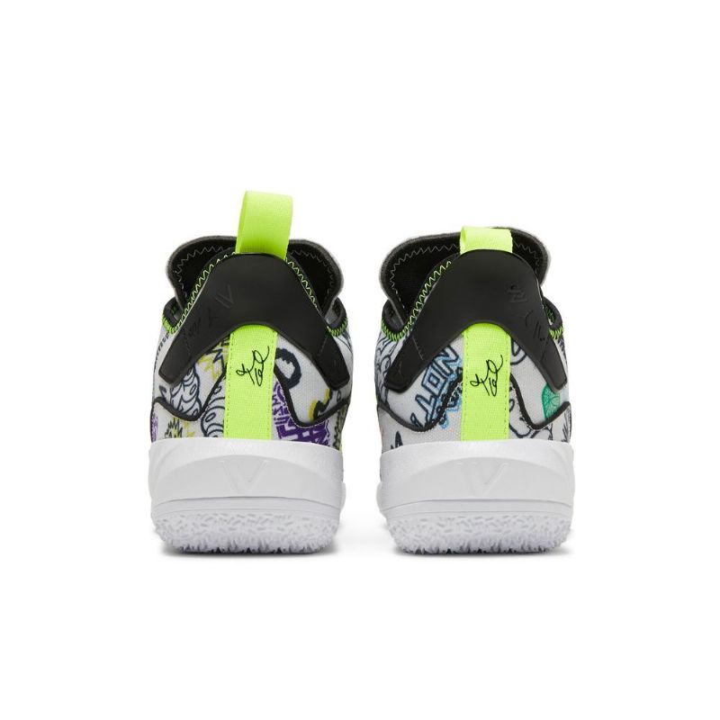 Air Jordan Hvorfor Ikke Zer0.4 Hvite Flerfargede Herresko