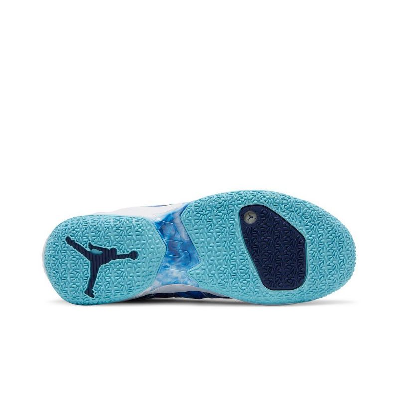 Air Jordan Hvorfor Ikke Zer0.4 Pf Blå Hvit Mørke Blå Herresko