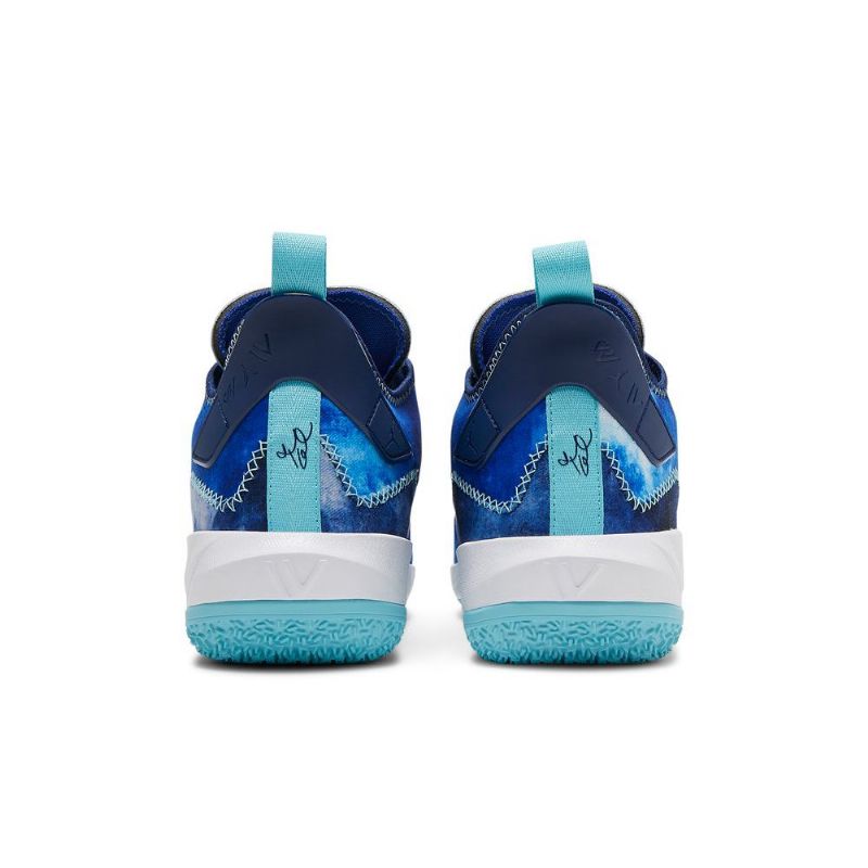 Air Jordan Hvorfor Ikke Zer0.4 Pf Blå Hvit Mørke Blå Herresko