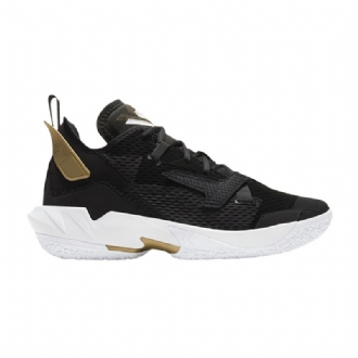 Air Jordan Hvorfor Ikke Zer0.4 Pf Svart Hvitt Gull Herresko