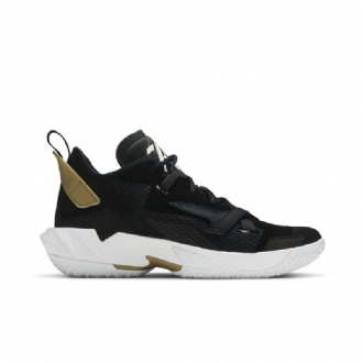 Air Jordan Hvorfor Ikke Zer0.4 Svart Gull Hvit Herresko
