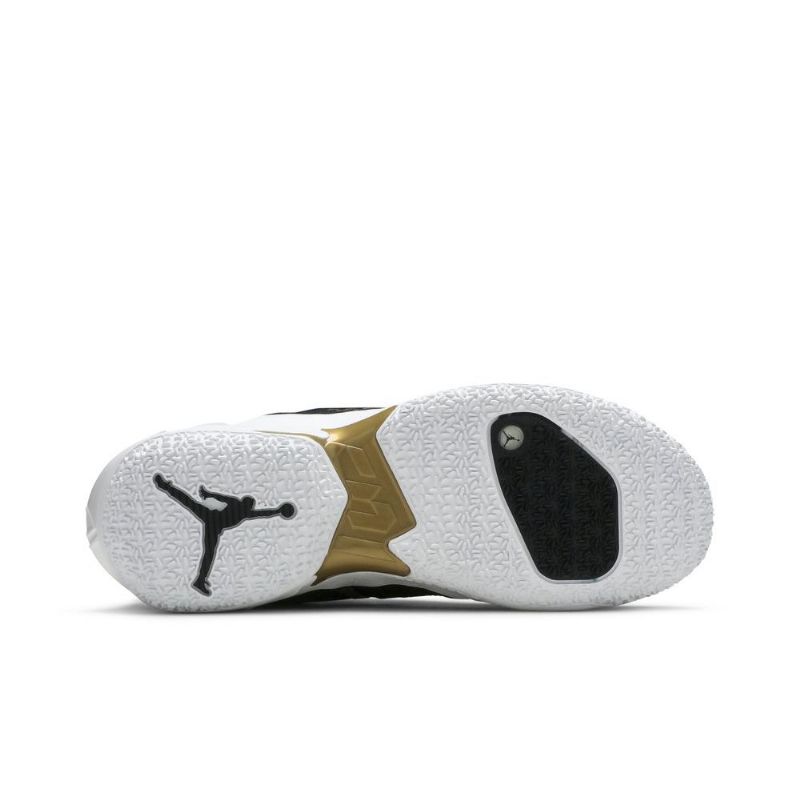 Air Jordan Hvorfor Ikke Zer0.4 Svart Gull Hvit Herresko