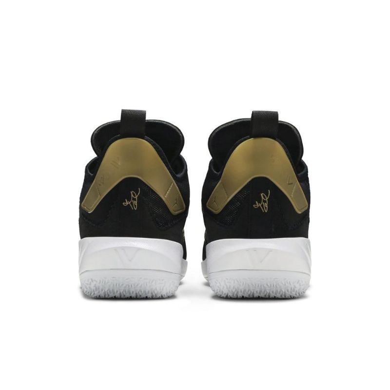 Air Jordan Hvorfor Ikke Zer0.4 Svart Gull Hvit Herresko