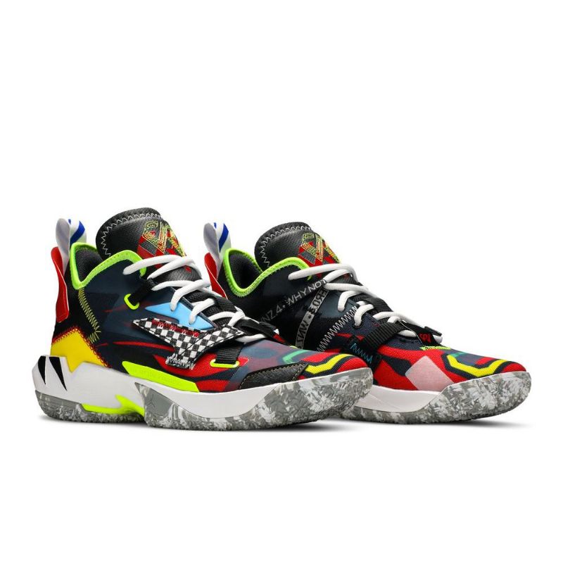 Air Jordan Hvorfor Ikke Zer0.4 Svarte Flerfargede Herresko