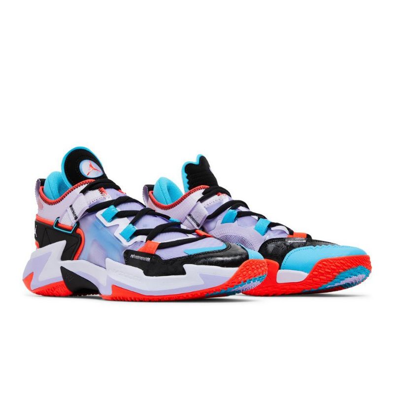 Air Jordan Hvorfor Ikke Zer0.5 Lilla Svart Blå Rød Herresko
