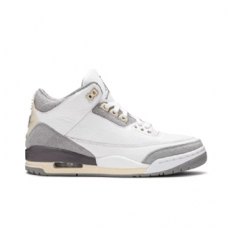 Air Jordan 3 A Ma Maniére Retro Sp Hvit Grå Damesko