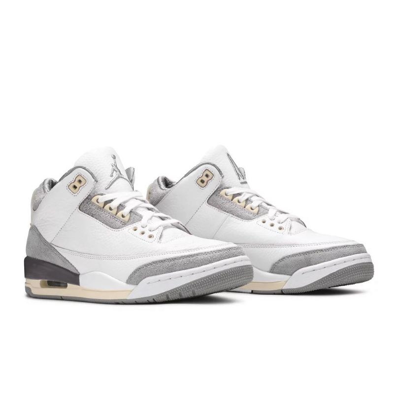 Air Jordan 3 A Ma Maniére Retro Sp Hvit Grå Damesko