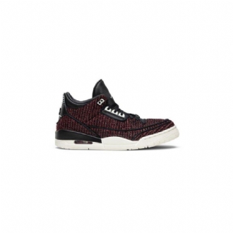 Air Jordan 3 Anna Wintour Retro Bordeaux Svarte Damesko