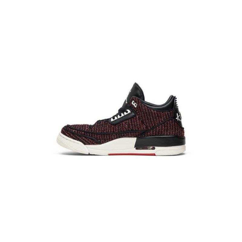 Air Jordan 3 Anna Wintour Retro Bordeaux Svarte Damesko